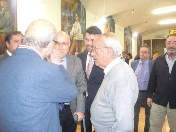 Josep Antoni Duran, en una residencia de ancianos de Lleida