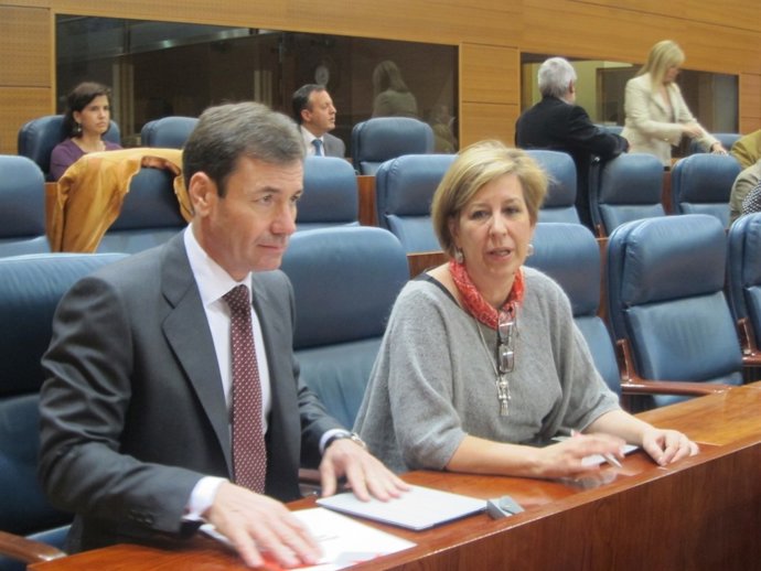 Tomás Gómez en el Pleno de la Asamblea