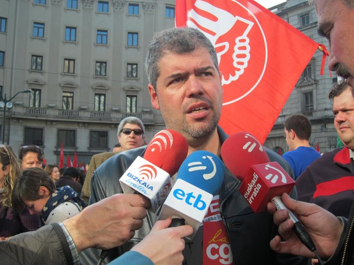 El secretario general de CC.OO. Euskadi, Unai Sordo.
