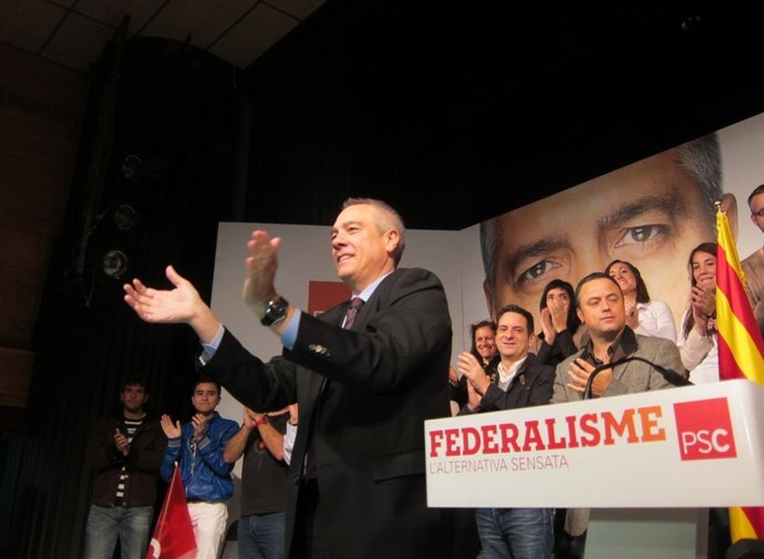 El candidato del PSC, Pere Navarro