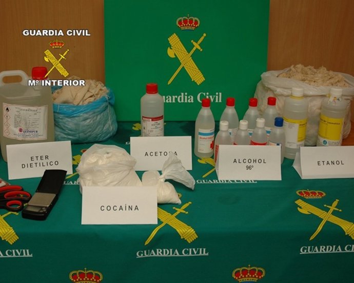 Material intervenido en la 'Operación Orinoco'