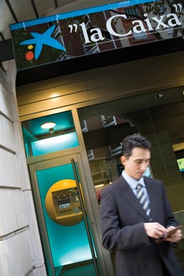 Cajero de La Caixa.