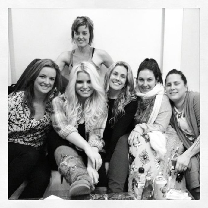 Jessica Simpson con amigas