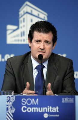 Císcar En Rueda De Prensa Posterior Al Pleno Del Consell, En Imagen De Archivo.