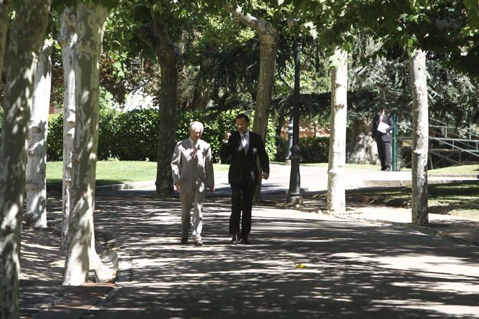 Mariano Rajoy, recibe al presidente del Consejo Euro