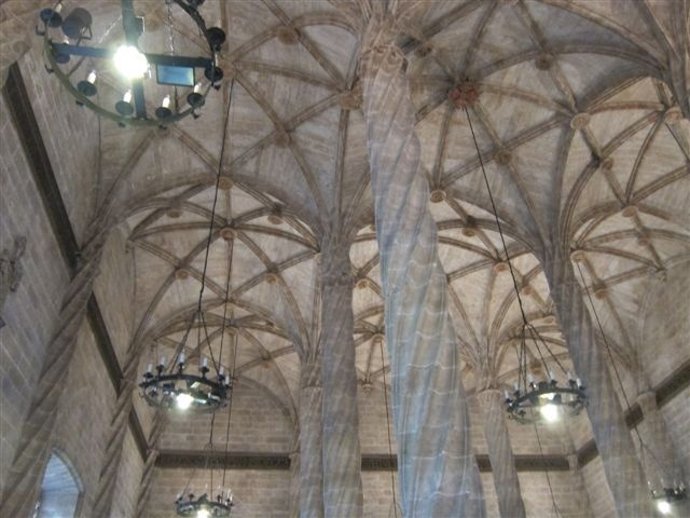 Techo De La Sala Principal De La Lonja (Valencia)
