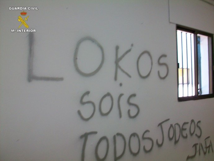 Pintadas realizadas en un centro para personas discapacitadas de Valverde. 