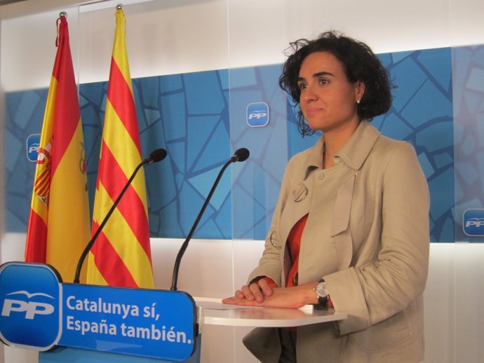 La coordinadora de campaña del PP catalán, Dolors Montserrat