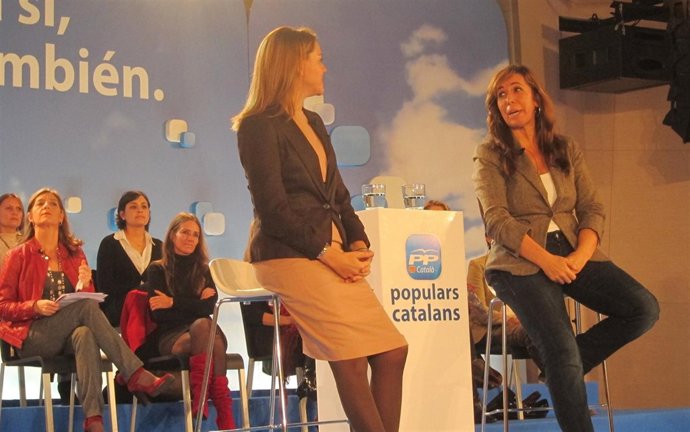 Dolores de Cospedal y Alícia Sánchez Camacho (PP)