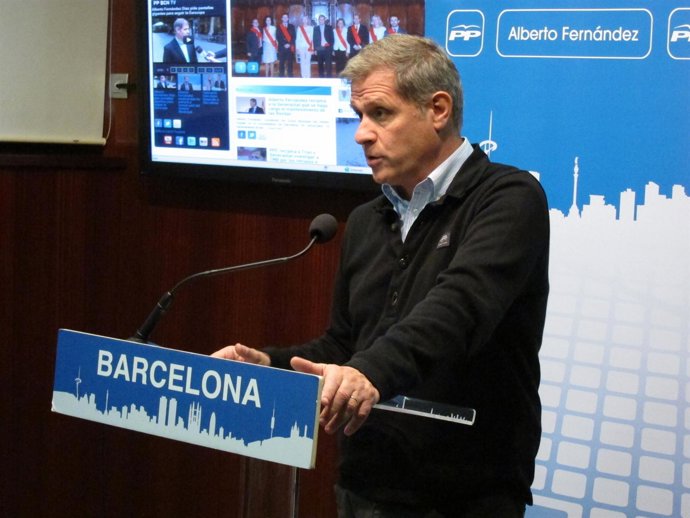Alberto Fernández Díaz en la rueda de prensa de este martes