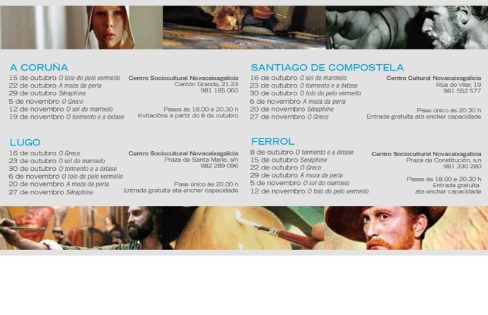 Cartelera ciclo de cine