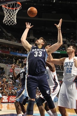 Marc Gasol Memphis Grizzlies Bobcats