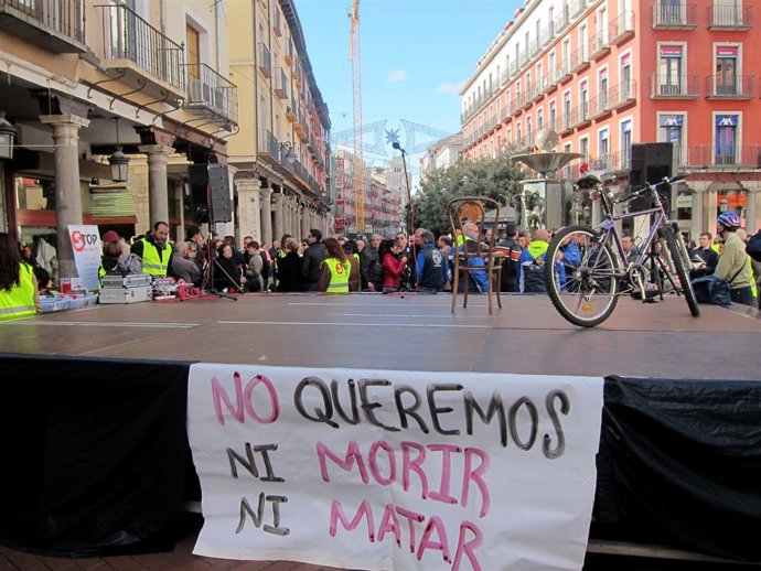 Escenario de Fuente Dorada donde se ha recordado a las víctimas de accidentes