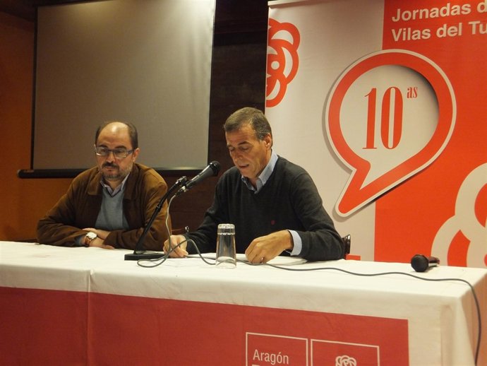Javier Lambán y Antonio Cosculluela, en las X Jornadas sobre Municipalismo