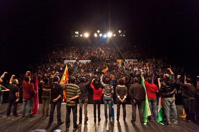Mitin central de la CUP en las elecciones catalanas 2012