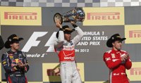AMP.- Fórmula 1/GP Estados Unidos.- Hamilton se cuela en la fiesta de Vettel y retrasa el campeonato