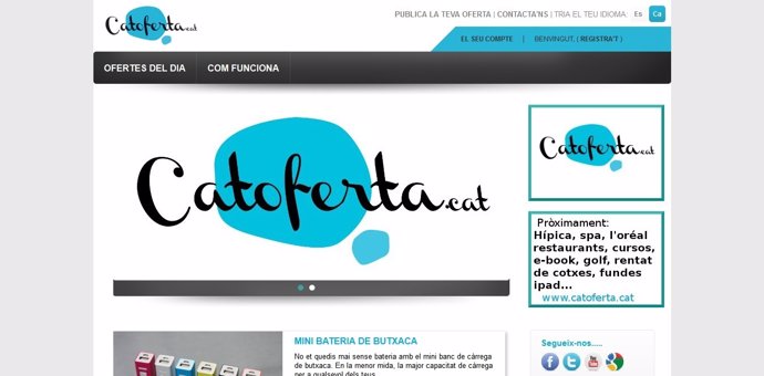La primera web de ofertas y compra en grupo en catalán
