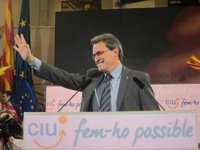 25-N.- Artur Mas no abandonará el proyecto soberanista aunque no tenga una "mayoría excepcional"