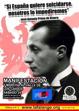Marcha convocada por La Falange