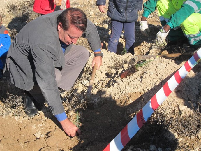 Jerónimo Blasco planta un árbol