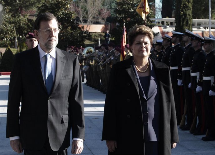 Rajoy y Dilma Rousself en Moncloa