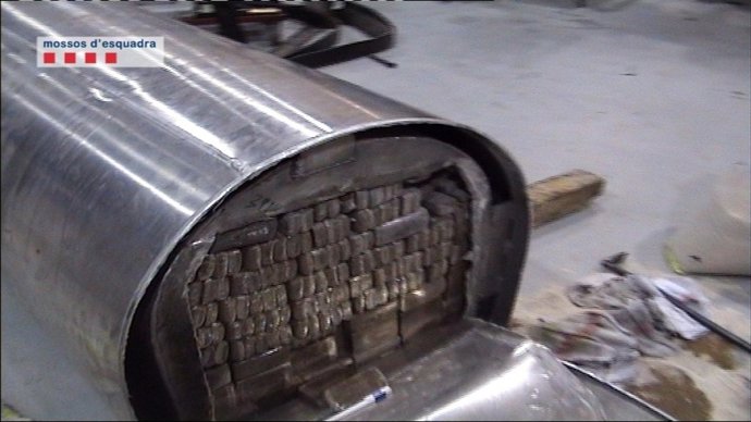 Hachís intervenido en la operación de los Mossos