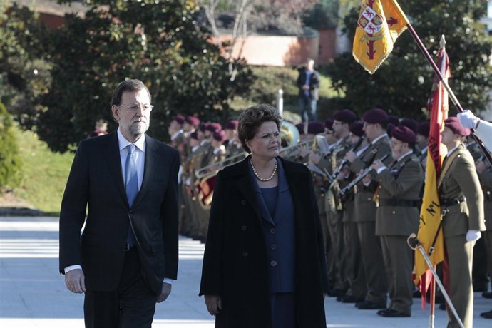Rajoy y Dilma Rousself en Moncloa
