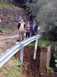 La Diputación destinará 800.000 euros a reparar daños de emergencia producidos por las lluvias en la red viaria