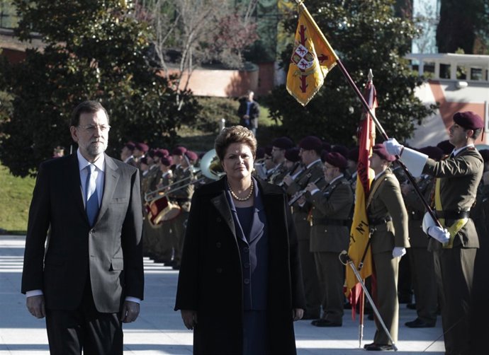 Rajoy y Dilma Rousself en Moncloa