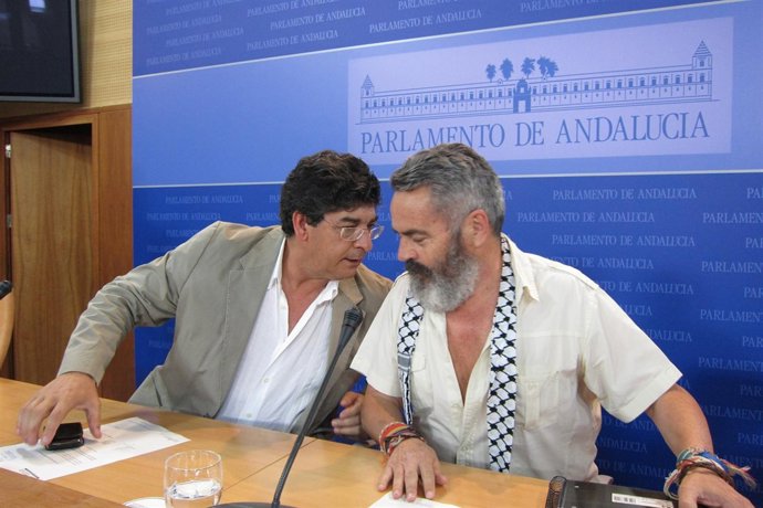 Diego Valderas, junto a Sánchez Gordillo