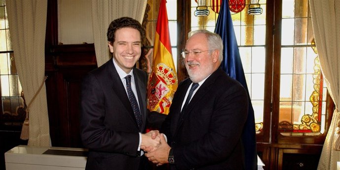 Sarasola con el ministro Miguel Arias Cañete