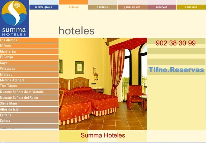 Web de Summa Hoteles