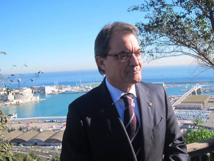 Artur Mas, en el Mirador de l'Alcalde