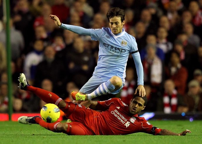 David Silva Frente Al Liverpool