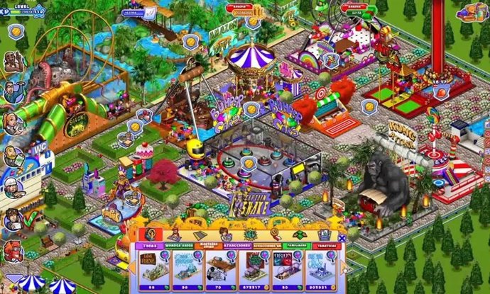 Pantalla de Tycoon Park