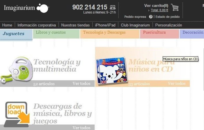 Página Web Imaginarium