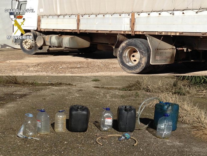 Camión utilizado para el robo de gasoil
