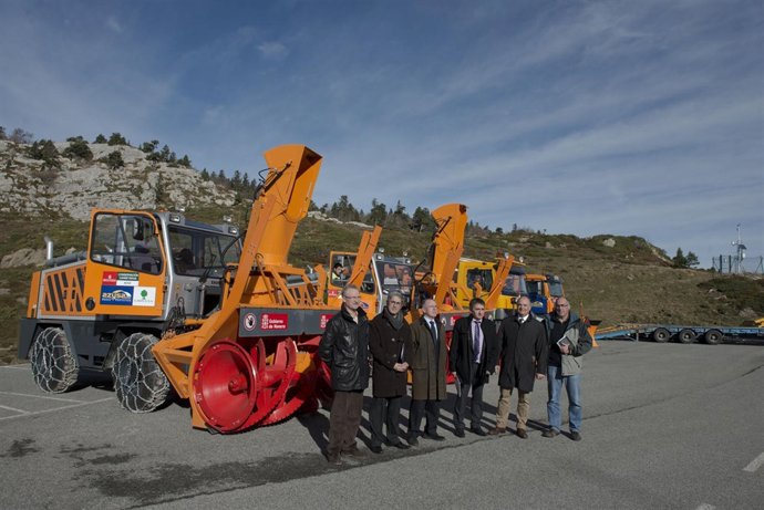 Responsables del Plan de Vialidad Invernal de Navarra y Pirineos Atlánticos.
