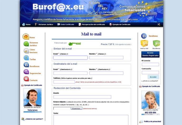 Página web Burofaxaragon
