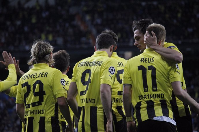 Celebrando Gol Borussia Dortmund Real Madrid