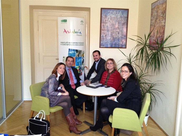Representantes de empresas andaluzas en Praga