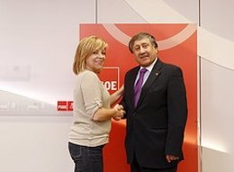 Valenciano con el embajador palestino