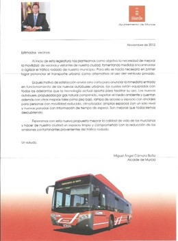  Imágenes Con El Contenido De La Carta Y El Sobre Que Manda El Alcalde De Murcia