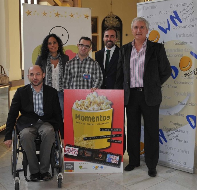 Raúl López, en la presentación de la obra 'Momentos'.