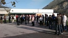 Concentración en la portería de Insago