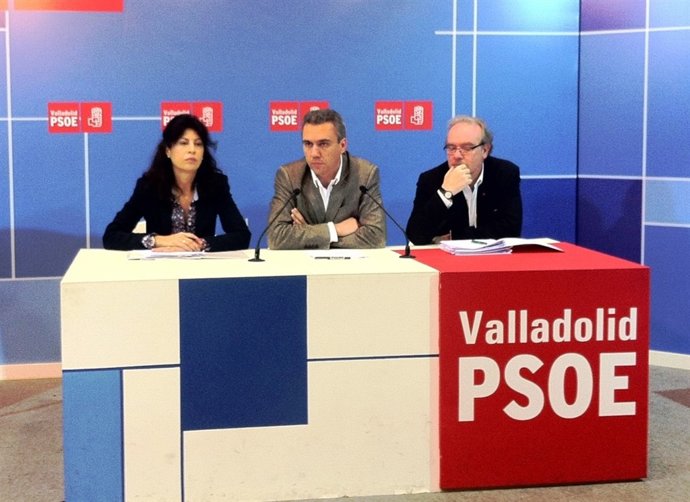 Ana Redondo, Javier Izquierdo y José Francisco Martín en la rueda de prensa