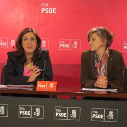 Las Socialistas Soraya Rodríguez Y María Luisa Carcedo