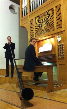 Dúo italiano de trompa alpina y órgano (Carlo Torlontano y Francesco Di Lernia)