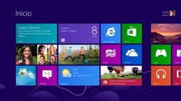 Pantalla del sistema operativo de Microsoft Windows 8