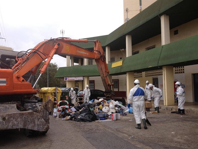 Recogida de basura en Jerez